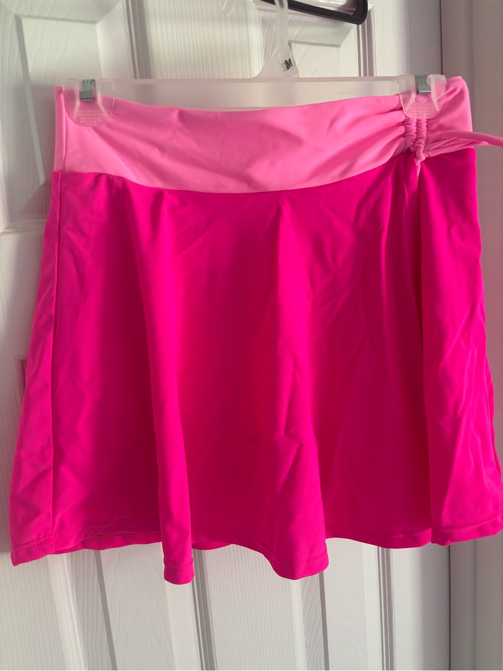 Two-Tone Pink Swim Skirt